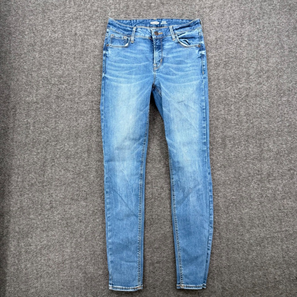 Old Navy Rockstar Super Skinny Built-In Sculpt Blue Jeans Womens 6 Medium Wash